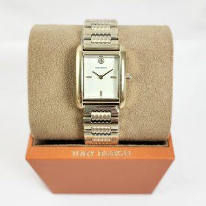 NEW Tory Burch Gold Eleanor Ladies Watch TBW1023 Logo NIB +Box